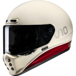 Casque moto intégral HJC V10 Tami MC1 rouge-beige