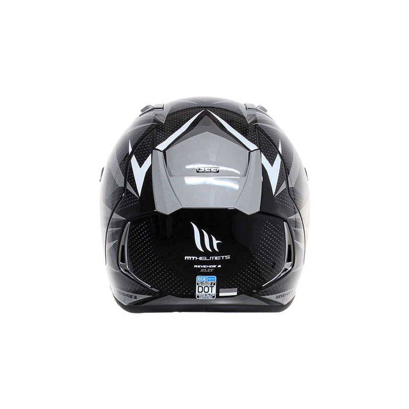 Casque Moto Intégral MT FF110 Revenge 2 Kley Blanc-Gris-Noir Promo soldes