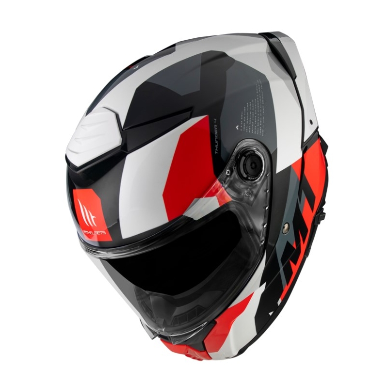 Integrální přilba na motorku MT Thunder 4 SV Fade bílo-šedo-červená - SMAZÁNO