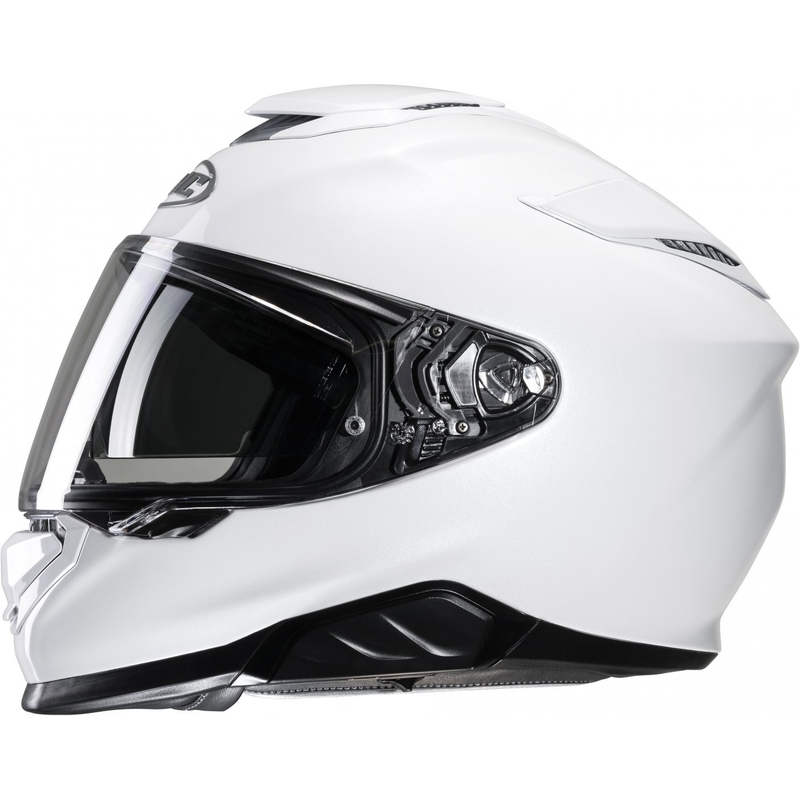 HJC RPHA 71 Solid pearl white integral motorcycle helmet
