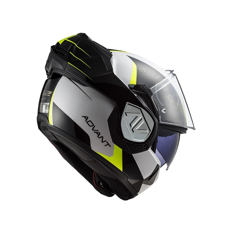 Casque moto modulable LS2 FF906 Advant Codex 06 noir-blanc-jaune fluo