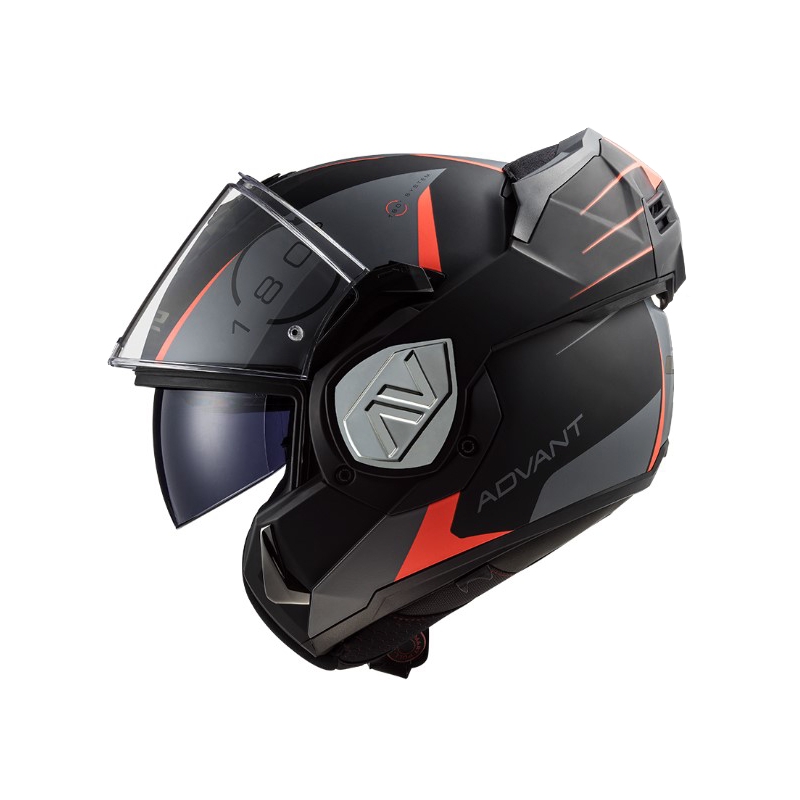 Casque moto modulable LS2 FF906 Advant Codex 06 rouge-noir-gris-titane