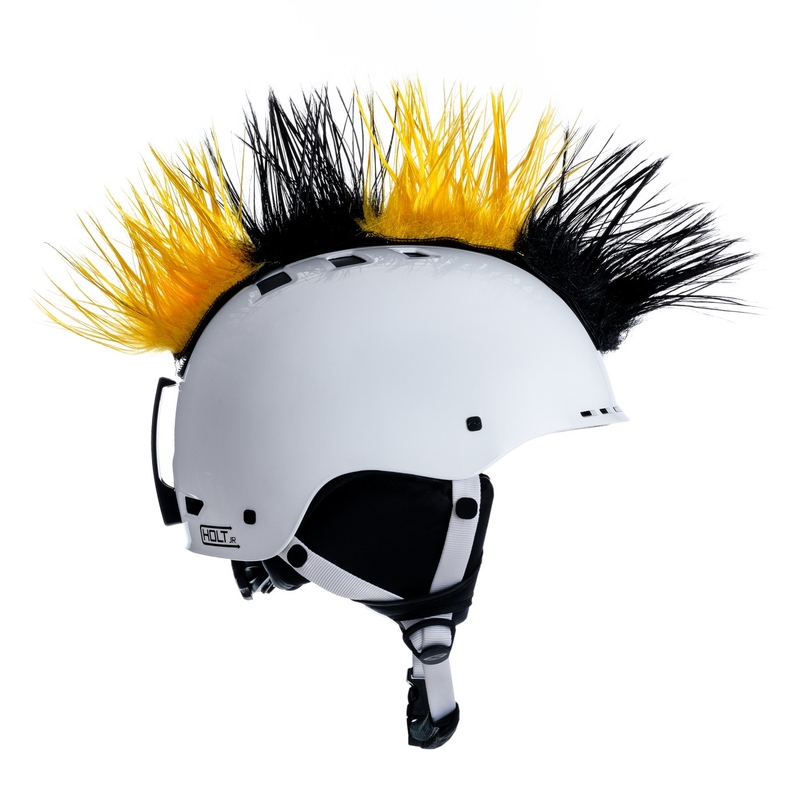 Casquette Mohawk noir-jaune
