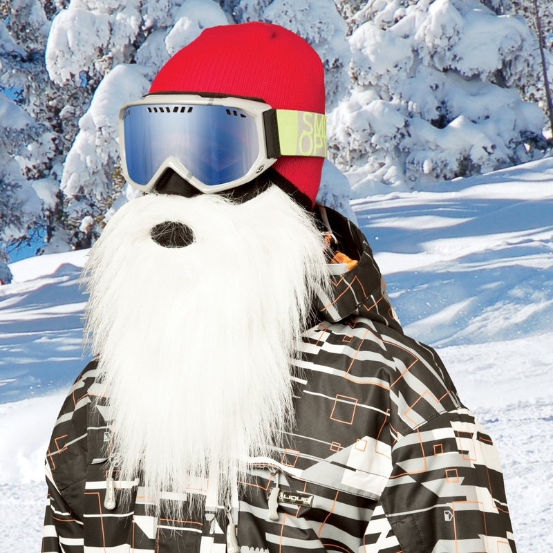 Beardski Masque de Père Noël blanc