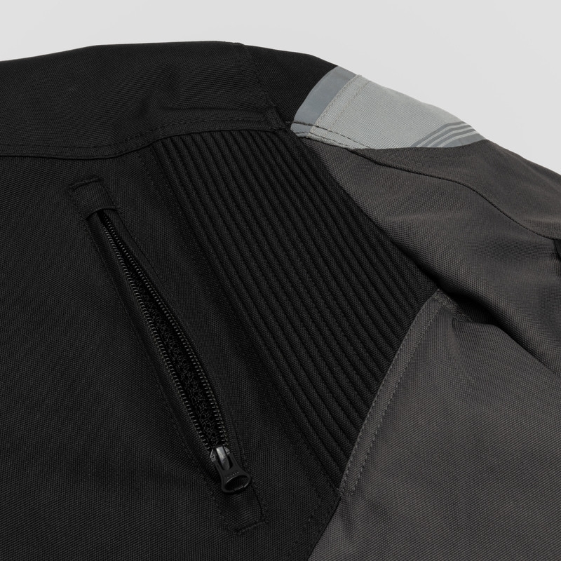 Veste de moto noire Spark de Rebelhorn soldes