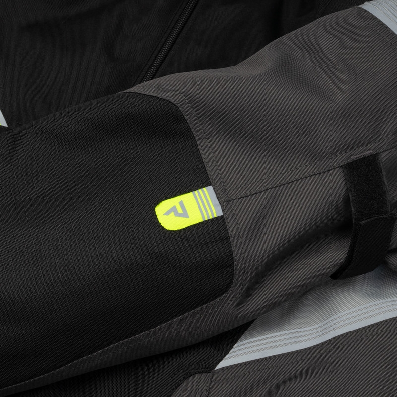Veste de moto Rebelhorn Spark noir-gris-jaune fluo soldes