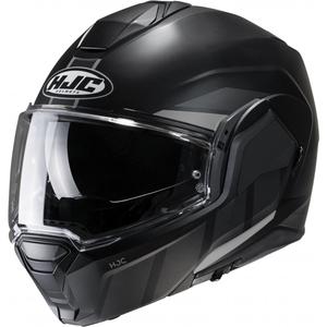 Casque moto modulable HJC i100 Beis MC5SF noir-gris