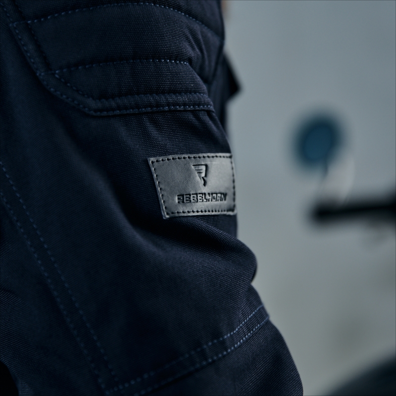 Veste de moto bleu foncé Rebelhorn Hunter soldes