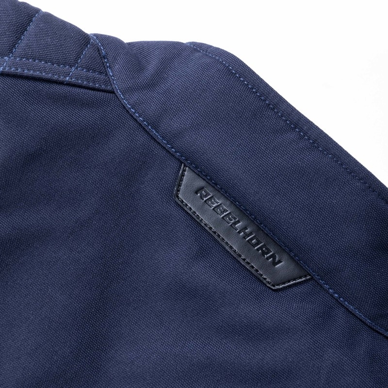 Veste de moto bleu foncé Rebelhorn Hunter soldes