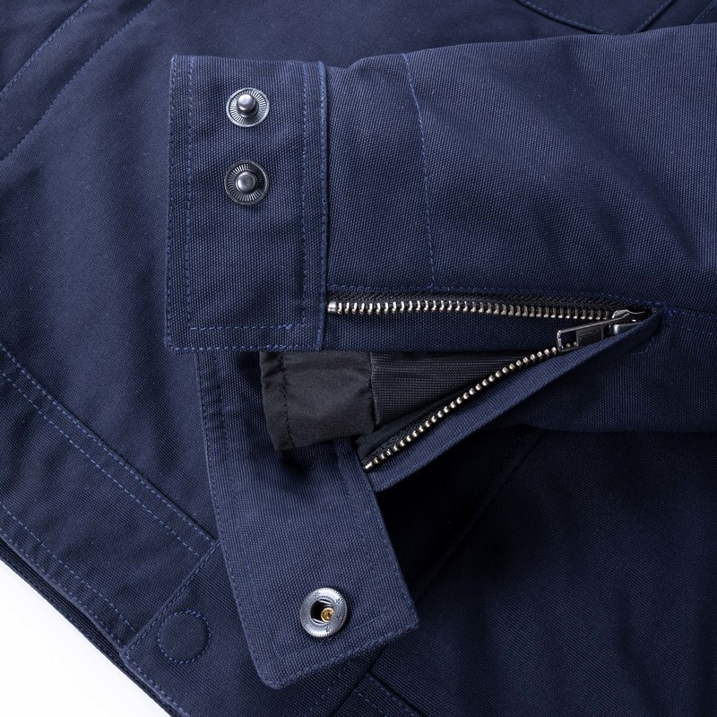 Veste de moto bleu foncé Rebelhorn Hunter soldes