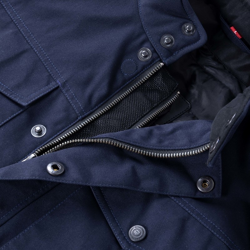 Veste de moto bleu foncé Rebelhorn Hunter soldes