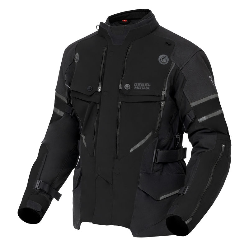 Veste de moto noire Rebelhorn Range
