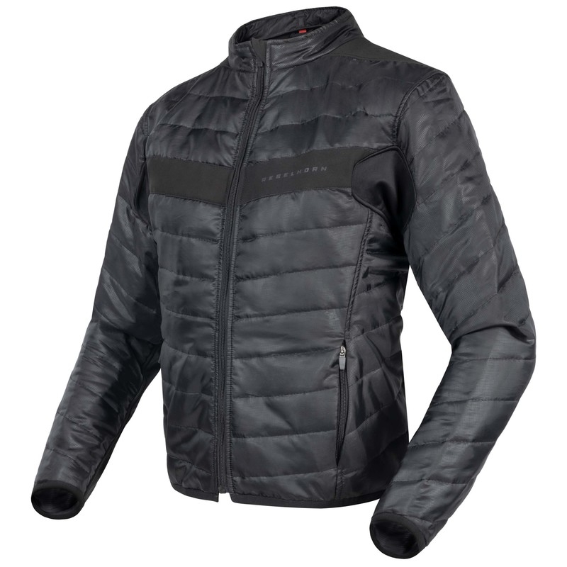 Veste de moto Rebelhorn Range gris-noir-rouge