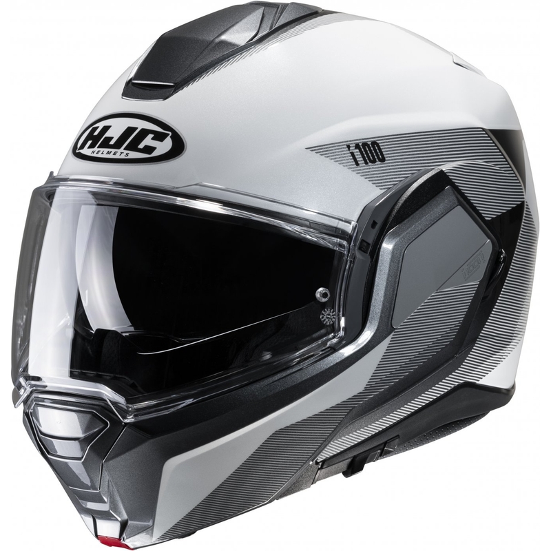 HJC i100 Beston MC5 gris et blanc casque de moto modulable soldes