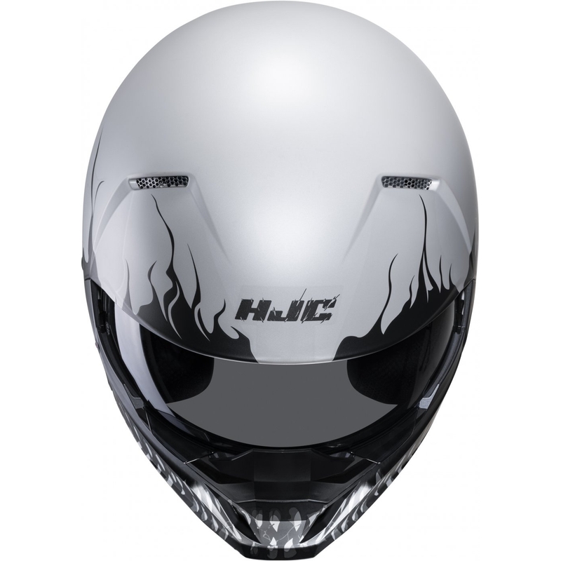 Casque ouvert avec masque HJC i20 Scraw MC10SF noir-gris