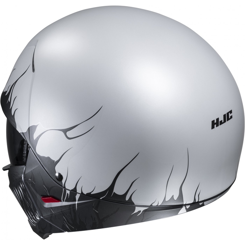 Casque ouvert avec masque HJC i20 Scraw MC10SF noir-gris