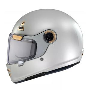MT Jarama Solid A0 casque moto intégral blanc brillant