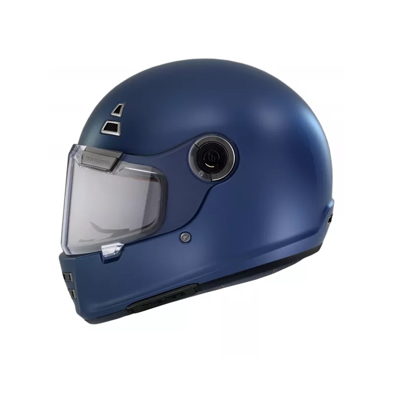 MT Jarama Solid A7 casque moto intégral bleu mat soldes