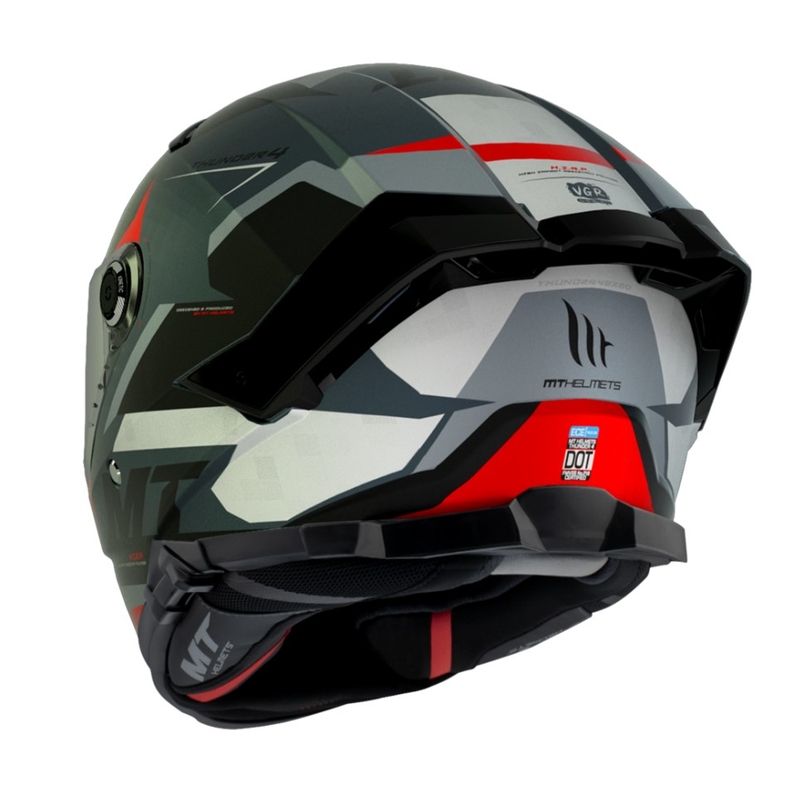 Casque moto intégral MT Thunder 4 SV Exeo noir-gris-rouge