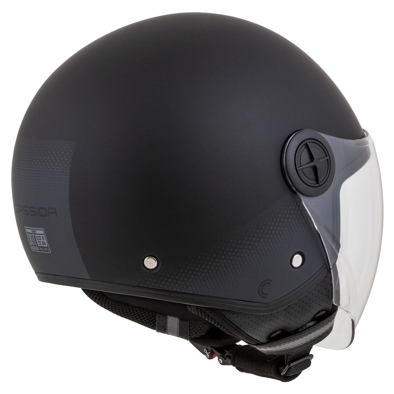 Casque de moto ouvert Cassida Handy noir-gris