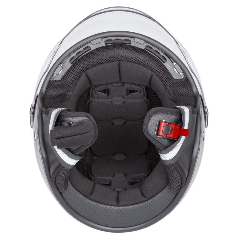 Casque de moto ouvert Cassida Handy noir-gris