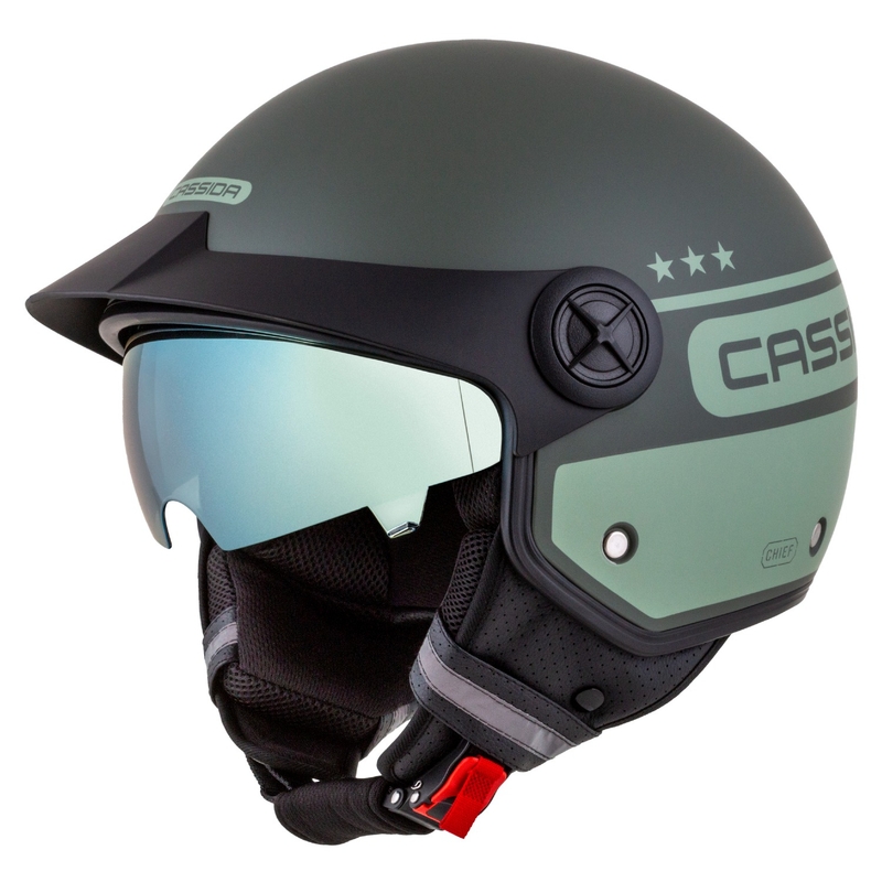 Cassida Handy Plus Chief casque moto ouvert vert