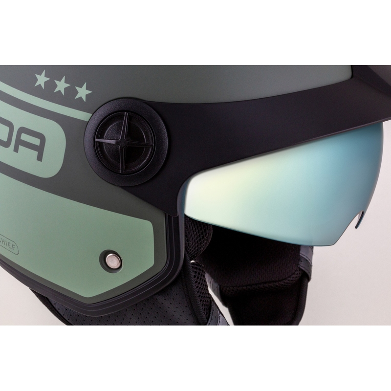 Cassida Handy Plus Chief casque moto ouvert vert
