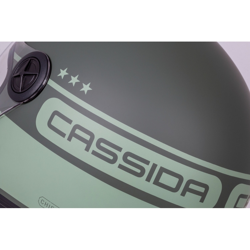 Cassida Handy Plus Chief casque moto ouvert vert