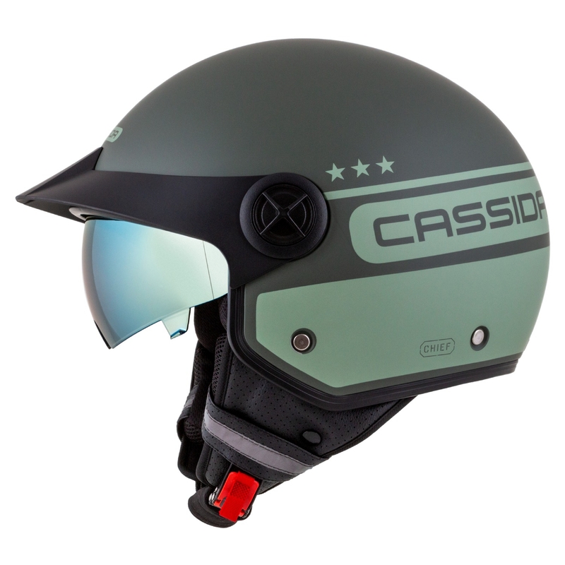 Cassida Handy Plus Chief casque moto ouvert vert
