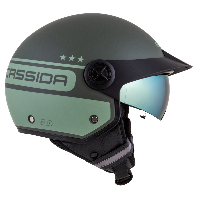 Cassida Handy Plus Chief casque moto ouvert vert