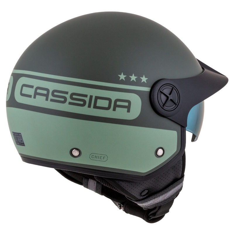 Cassida Handy Plus Chief casque moto ouvert vert
