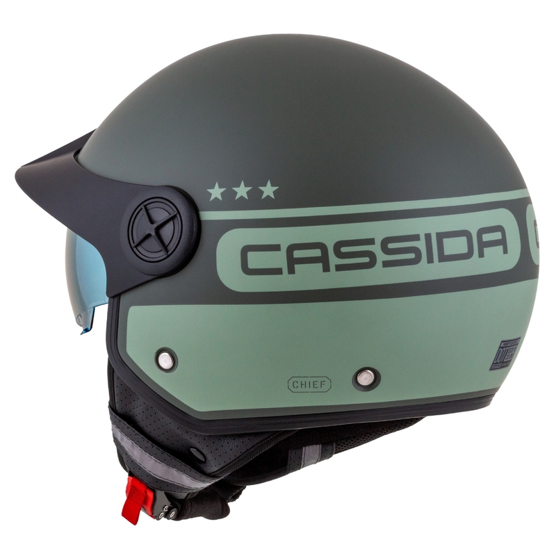 Cassida Handy Plus Chief casque moto ouvert vert