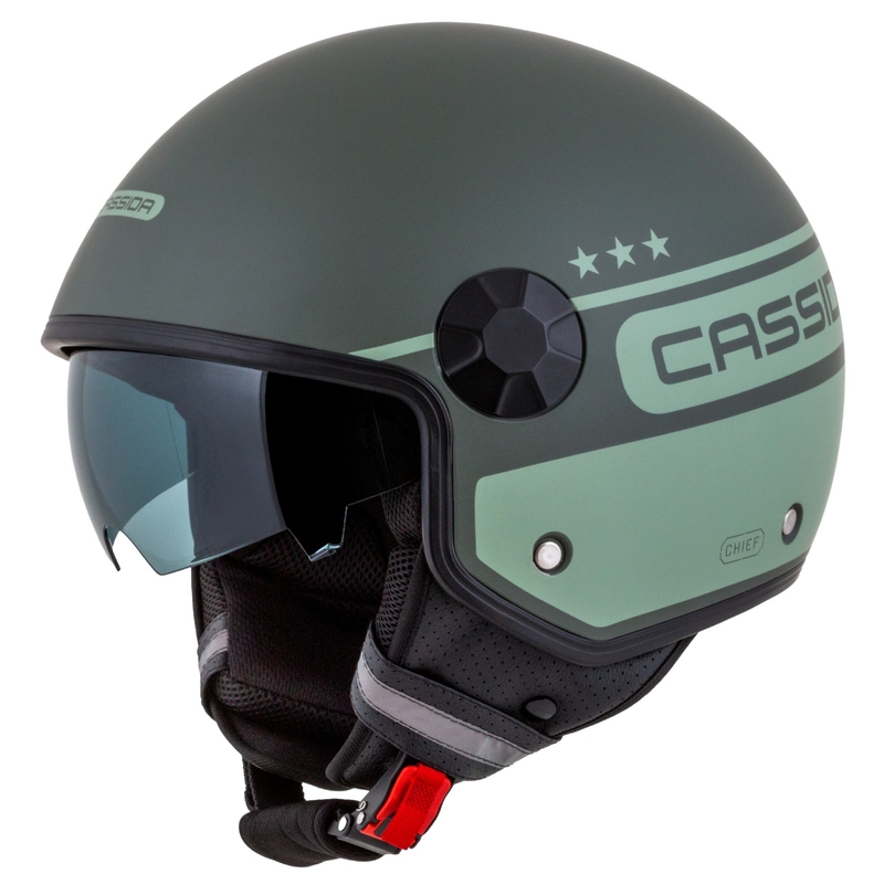 Cassida Handy Plus Chief casque moto ouvert vert