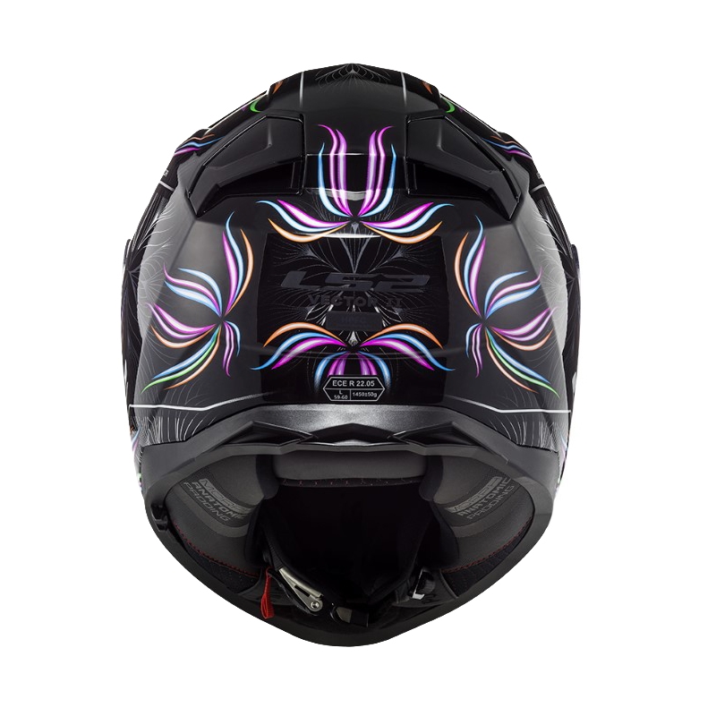 Casque moto intégral LS2 FF811 Vector II Tropical blanc-violet-noir