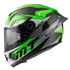Casque moto intégral MT Rapide Pro Fugaz A6 noir-gris-blanc-vert vente soldes