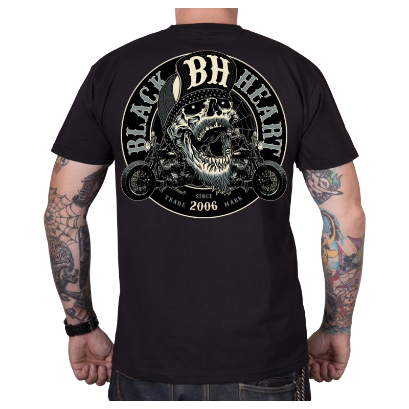 T-shirt hommes Noir Heart Twitch