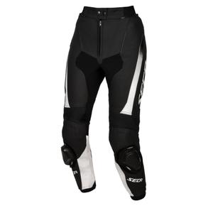 Pantalon moto femme SECA SRS II noir et blanc soldes