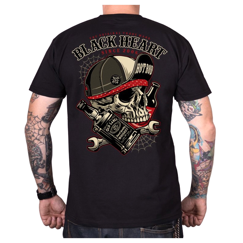T-shirt homme Black Heart Commander noir