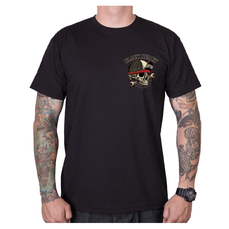 T-shirt homme Black Heart Commander noir