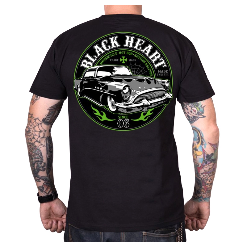 T-shirt homme Black Heart Monster noir