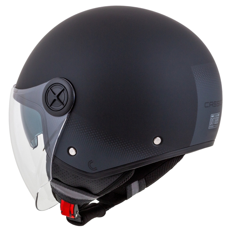 Casque de moto ouvert Cassida Handy Plus noir-gris