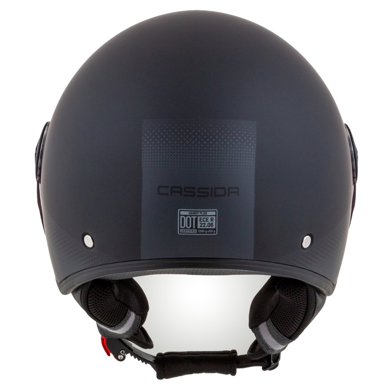 Casque de moto ouvert Cassida Handy Plus noir-gris