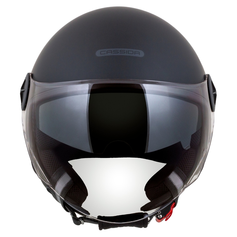Casque de moto ouvert Cassida Handy Plus noir-gris