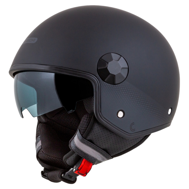 Casque de moto ouvert Cassida Handy Plus noir-gris