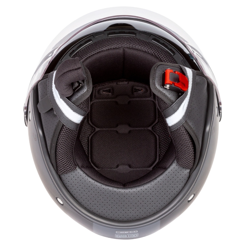 Casque de moto ouvert Cassida Handy Plus noir-gris