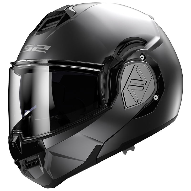 LS2 FF906 Advant Solid titanium matt flip-up motorcycle helmet