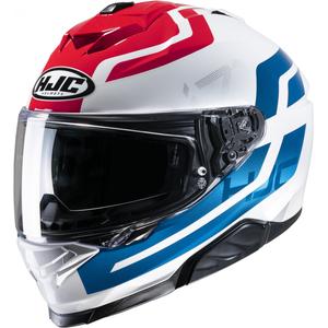 Casque moto intégral HJC i71 Enta MC21 blanc-bleu-rouge