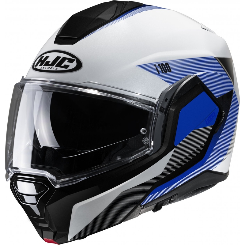 Casque de moto modulable HJC i100 Beston MC2 noir bleu blanc Vente soldes