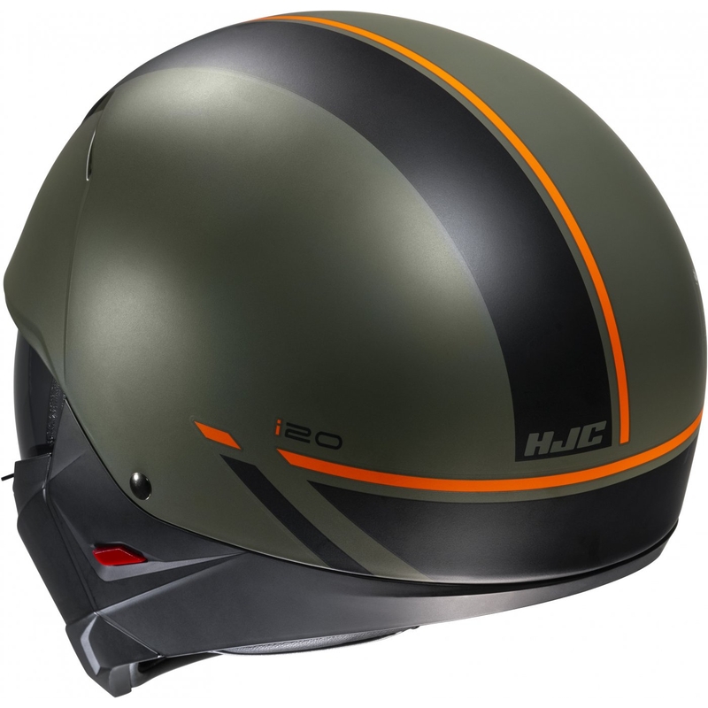Casque ouvert avec masque HJC i20 Batol MC4SF orange-noir-vert soldes