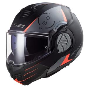 Casque moto modulable LS2 FF906 Advant Codex 06 rouge-noir-gris-titane